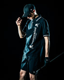 半袖 鹿の子 ポロシャツ mastermind JAPAN マスターマインド・ジャパン SS25 Skull Logo ブラック | ゴルフ