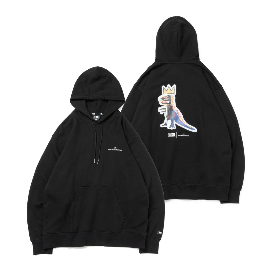 裏毛 オーバーサイズド スウェット プルオーバーフーディー JEAN MICHEL BASQUIAT ジャン=ミシェル・バスキア ブラック