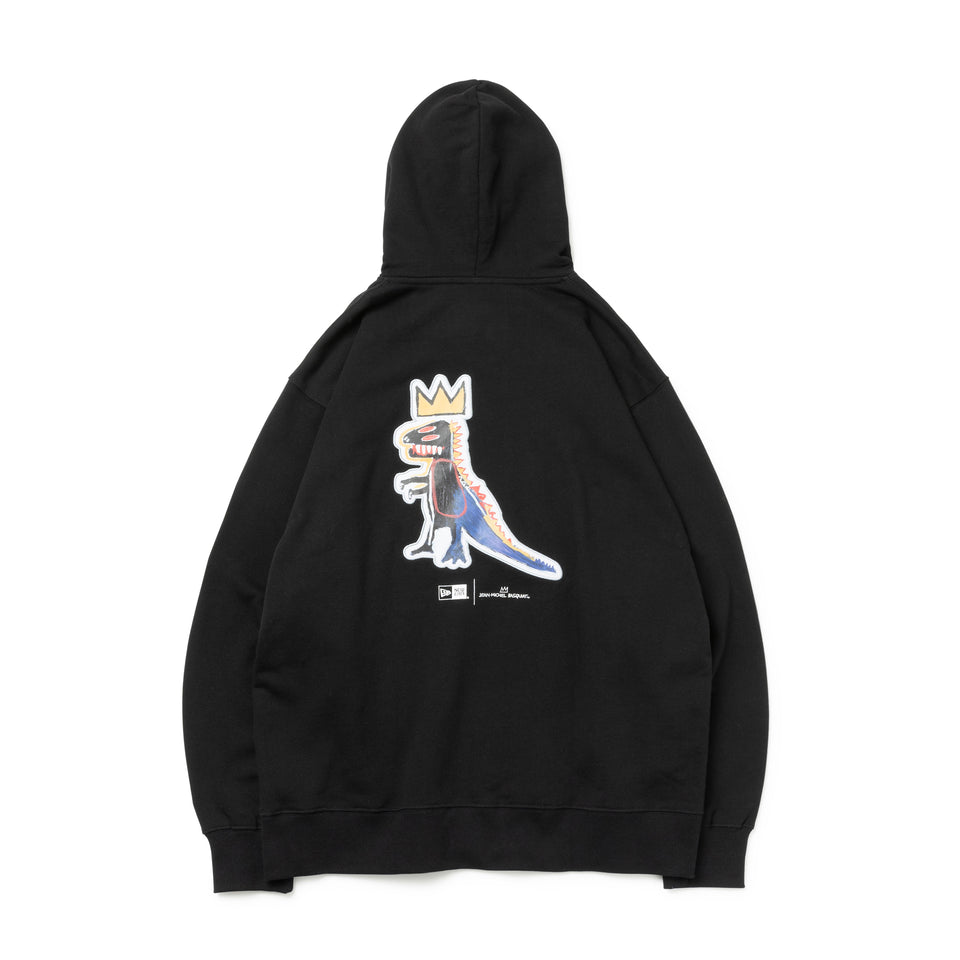 裏毛 オーバーサイズド スウェット プルオーバーフーディー JEAN MICHEL BASQUIAT ジャン=ミシェル・バスキア ブラック