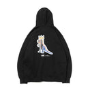 裏毛 オーバーサイズド スウェット プルオーバーフーディー JEAN MICHEL BASQUIAT ジャン=ミシェル・バスキア ブラック