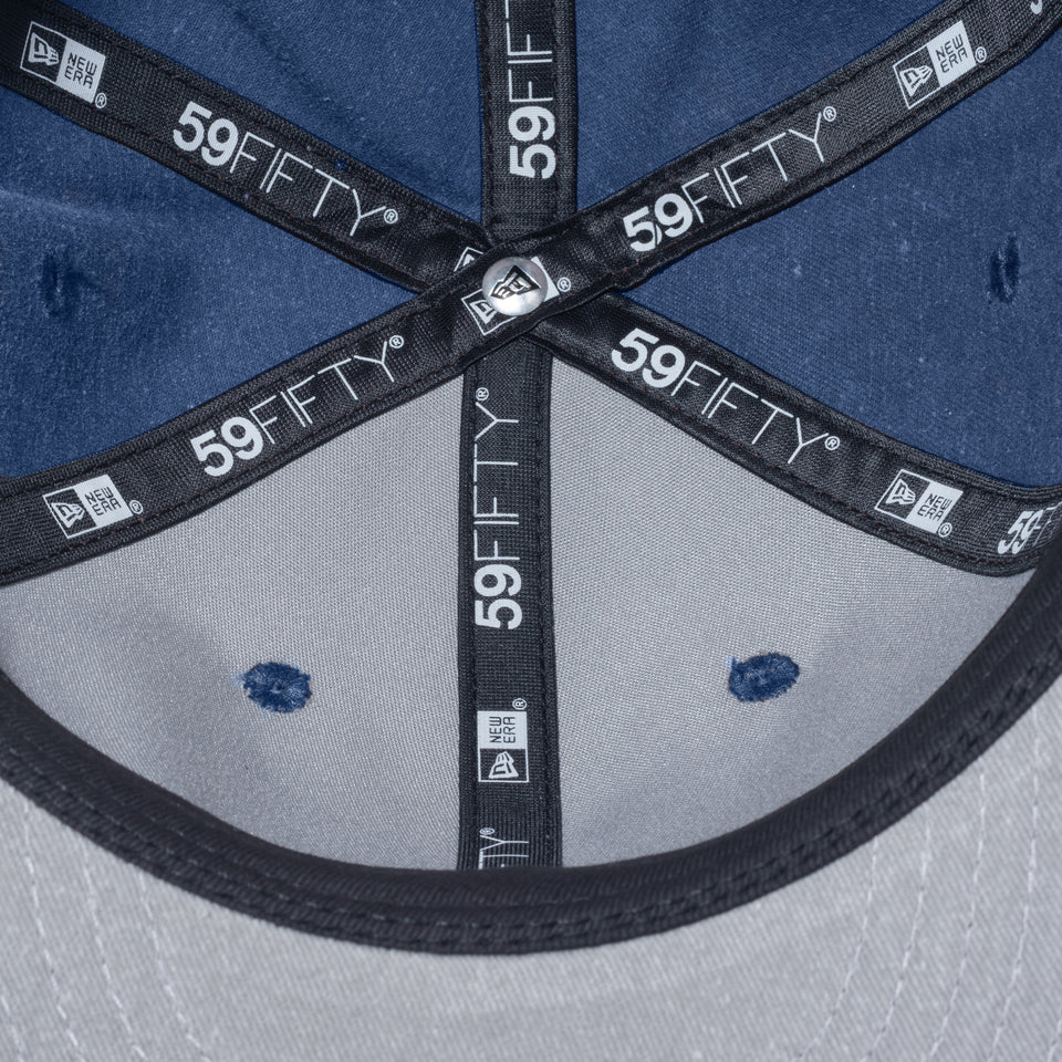 RC 59FIFTY Flat Visor JEAN MICHEL BASQUIAT ジャン=ミシェル・バスキア アシッドウォッシュ ネイビー