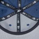 RC 59FIFTY Flat Visor JEAN MICHEL BASQUIAT ジャン=ミシェル・バスキア アシッドウォッシュ ネイビー