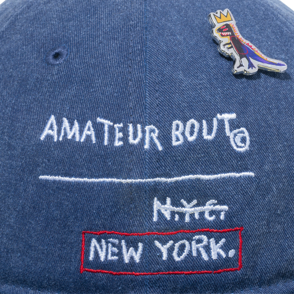 RC 59FIFTY Flat Visor JEAN MICHEL BASQUIAT ジャン=ミシェル・バスキア アシッドウォッシュ ネイビー