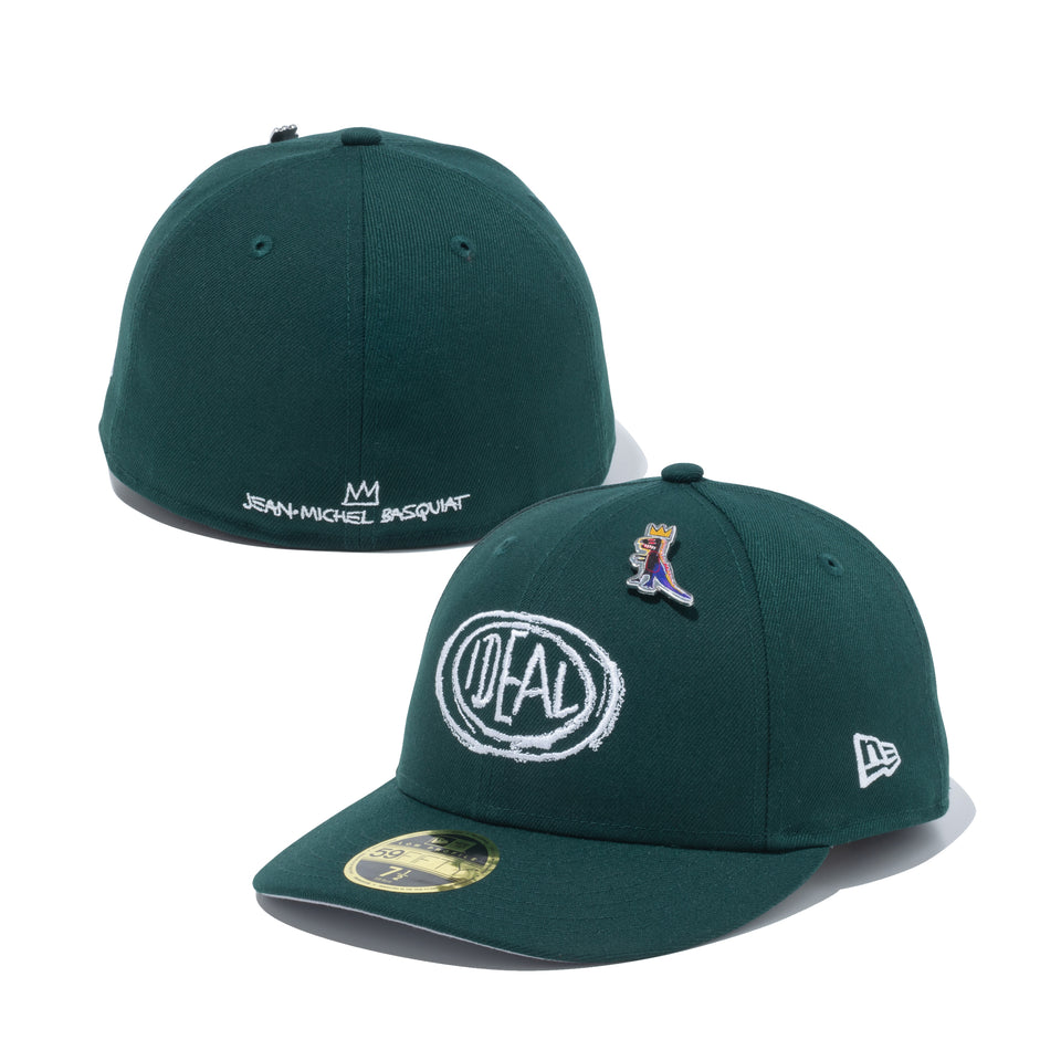 LP 59FIFTY JEAN MICHEL BASQUIAT ジャン=ミシェル・バスキア IDEAL ダークグリーン