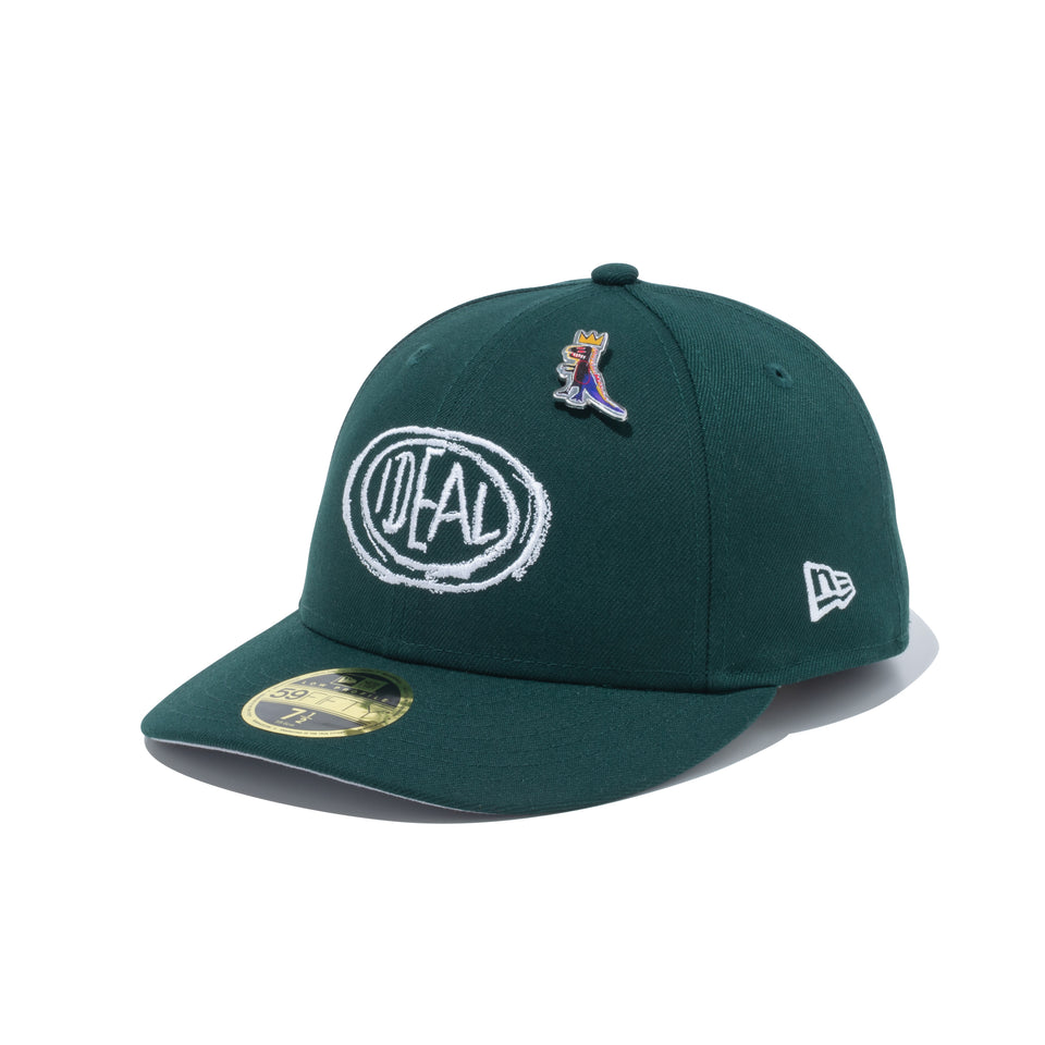 LP 59FIFTY JEAN MICHEL BASQUIAT ジャン=ミシェル・バスキア IDEAL ダークグリーン