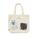 キャンバストート 22L JEAN MICHEL BASQUIAT ジャン=ミシェル・バスキア  LOVE IS A LIE LOVER=LIAR アイボリー