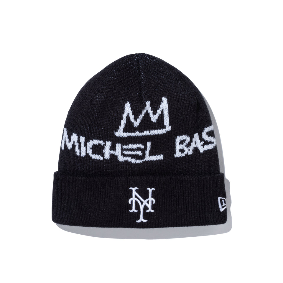 ベーシック カフニット JEAN MICHEL BASQUIAT ジャン=ミシェル・バスキア ニューヨーク・メッツ ブラック