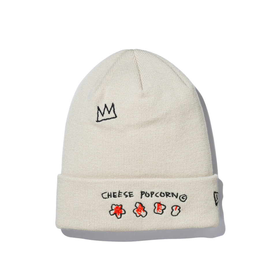 ベーシック カフニット JEAN MICHEL BASQUIAT ジャン=ミシェル・バスキア CHEESE POPCORN ブラック