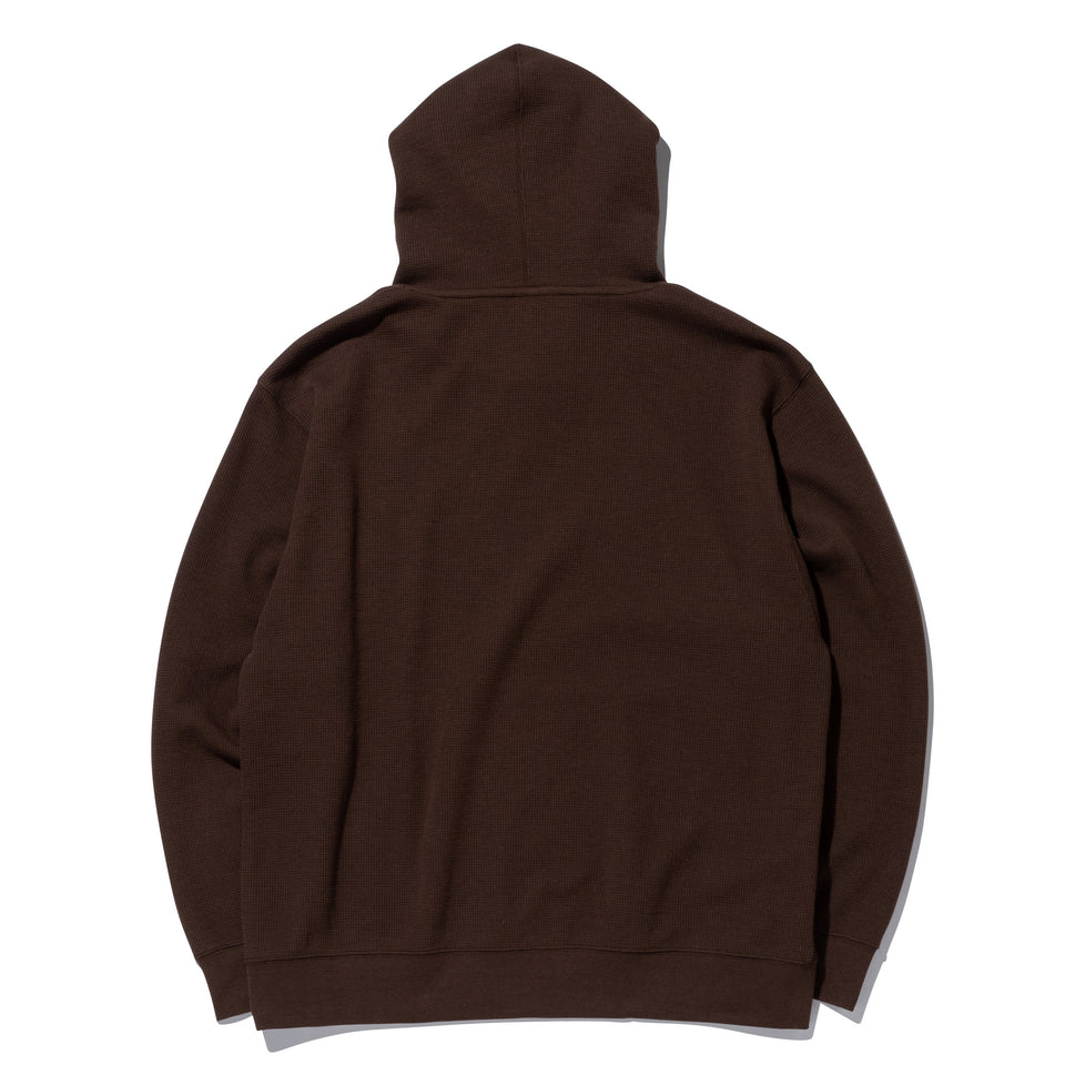オーバーサイズド ワッフル プルオーバーフーディー BLACK LABEL FW23 ウォルナット