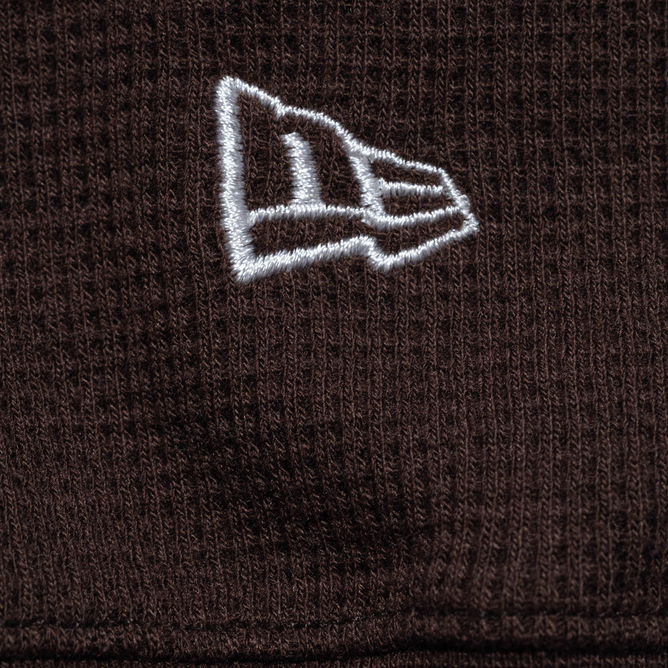 オーバーサイズド ワッフル プルオーバーフーディー BLACK LABEL FW23 ウォルナット