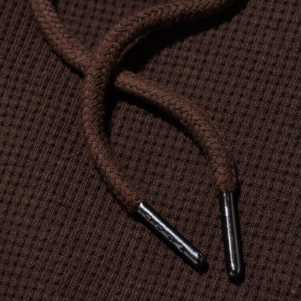 オーバーサイズド ワッフル プルオーバーフーディー BLACK LABEL FW23 ウォルナット