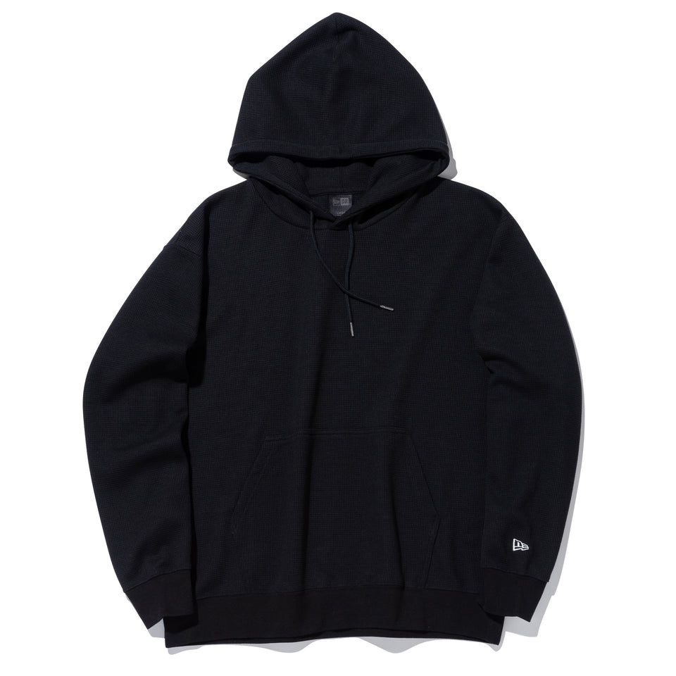 オーバーサイズド ワッフル プルオーバーフーディー BLACK LABEL FW23 ブラック