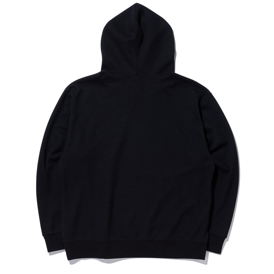 オーバーサイズド ワッフル プルオーバーフーディー BLACK LABEL FW23 ブラック
