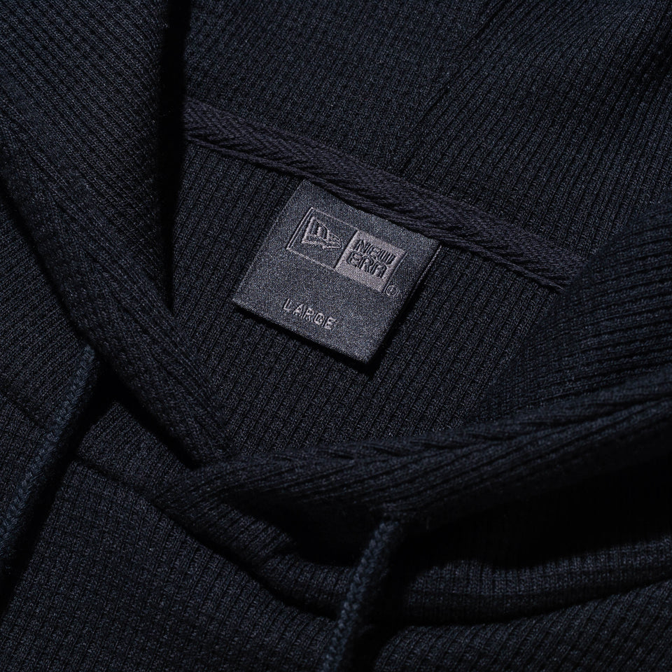 オーバーサイズド ワッフル プルオーバーフーディー BLACK LABEL FW23 ブラック