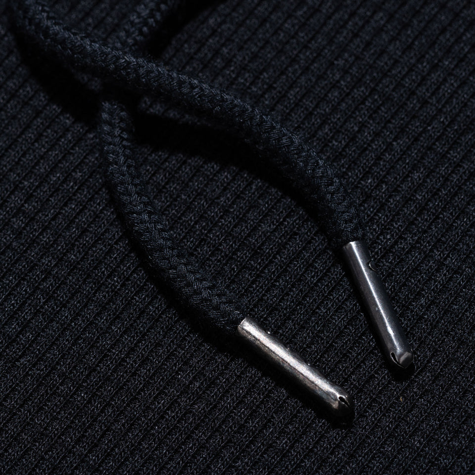 オーバーサイズド ワッフル プルオーバーフーディー BLACK LABEL FW23 ブラック
