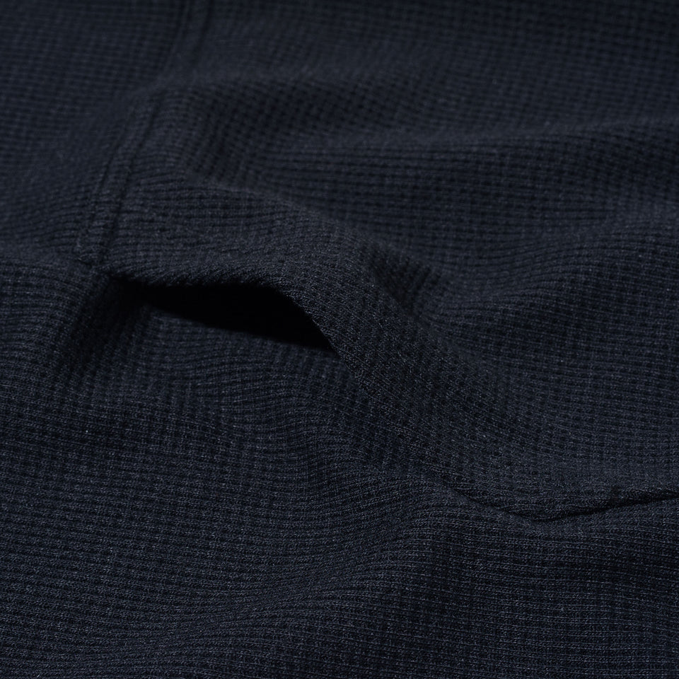 オーバーサイズド ワッフル プルオーバーフーディー BLACK LABEL FW23 ブラック