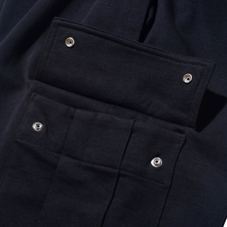 オーバーサイズド スウェットカーゴパンツ BLACK LABEL FW23 ヘビーウェイト ブラック