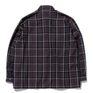 長袖 マルチチェックシャツ BLACK LABEL FW23 ブラック