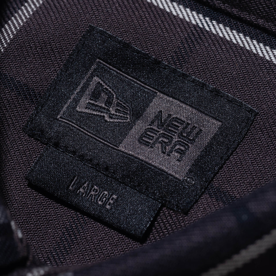 長袖 マルチチェックシャツ BLACK LABEL FW23 ブラック