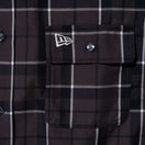 長袖 マルチチェックシャツ BLACK LABEL FW23 ブラック