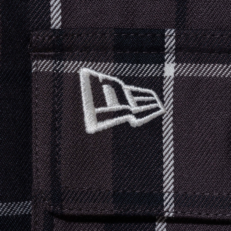 長袖 マルチチェックシャツ BLACK LABEL FW23 ブラック