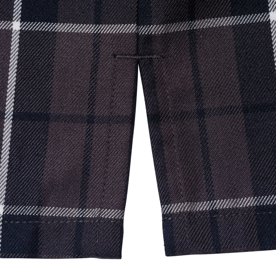 長袖 マルチチェックシャツ BLACK LABEL FW23 ブラック
