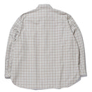 長袖 ミニチェック オックスフォードシャツ BLACK LABEL FW23 ストーン