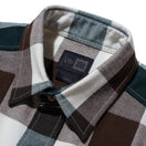 長袖 フランネルチェックシャツ BLACK LABEL FW23 ダークグリーンチェック
