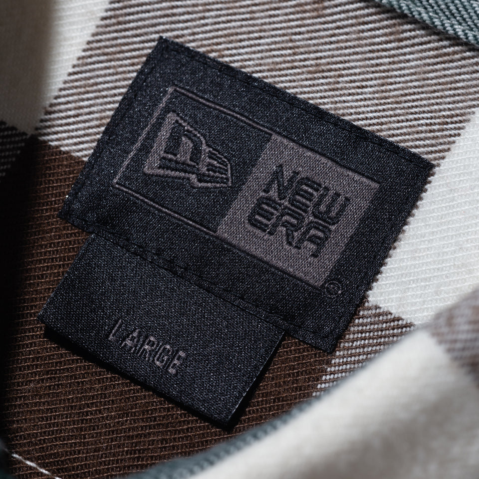 長袖 フランネルチェックシャツ BLACK LABEL FW23 ダークグリーンチェック