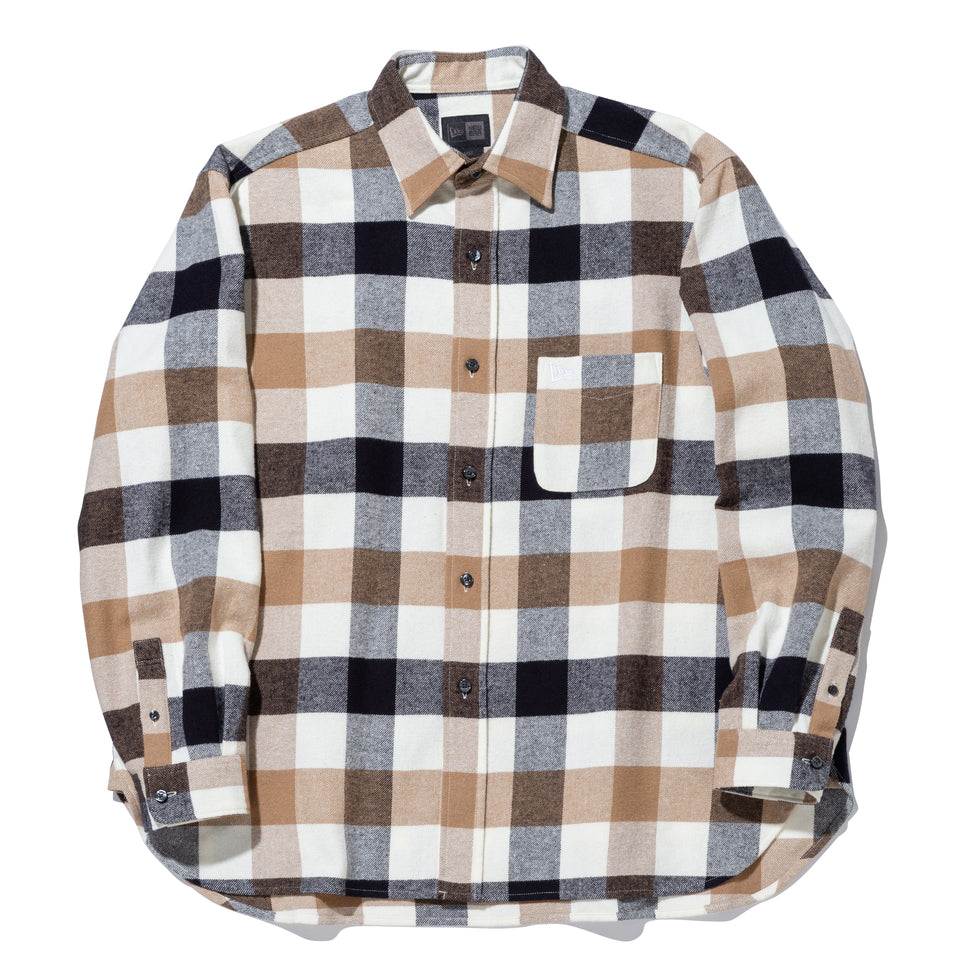 長袖 フランネルチェックシャツ BLACK LABEL FW23 ブラックチェック