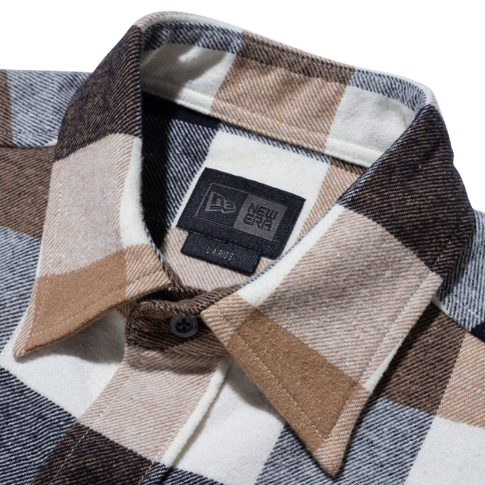 長袖 フランネルチェックシャツ BLACK LABEL FW23 ブラックチェック