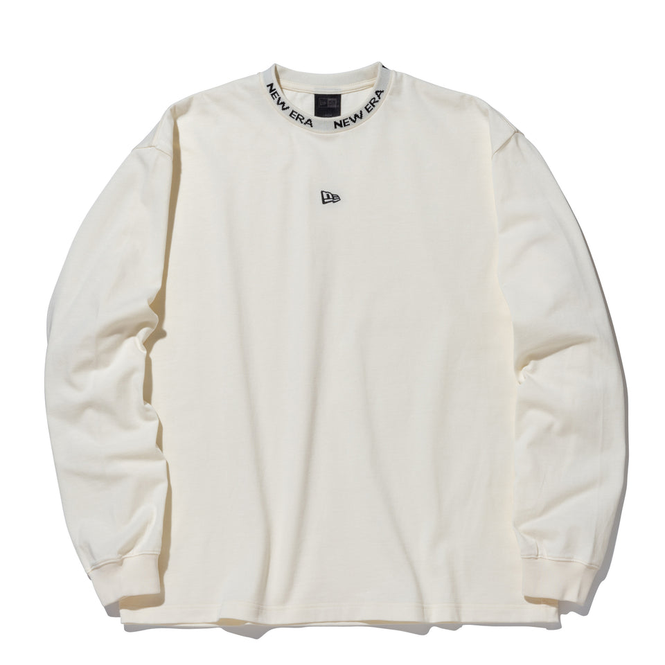 長袖 オーバーサイズド Tシャツ BLACK LABEL FW23 ジャカードロゴ オフホワイト
