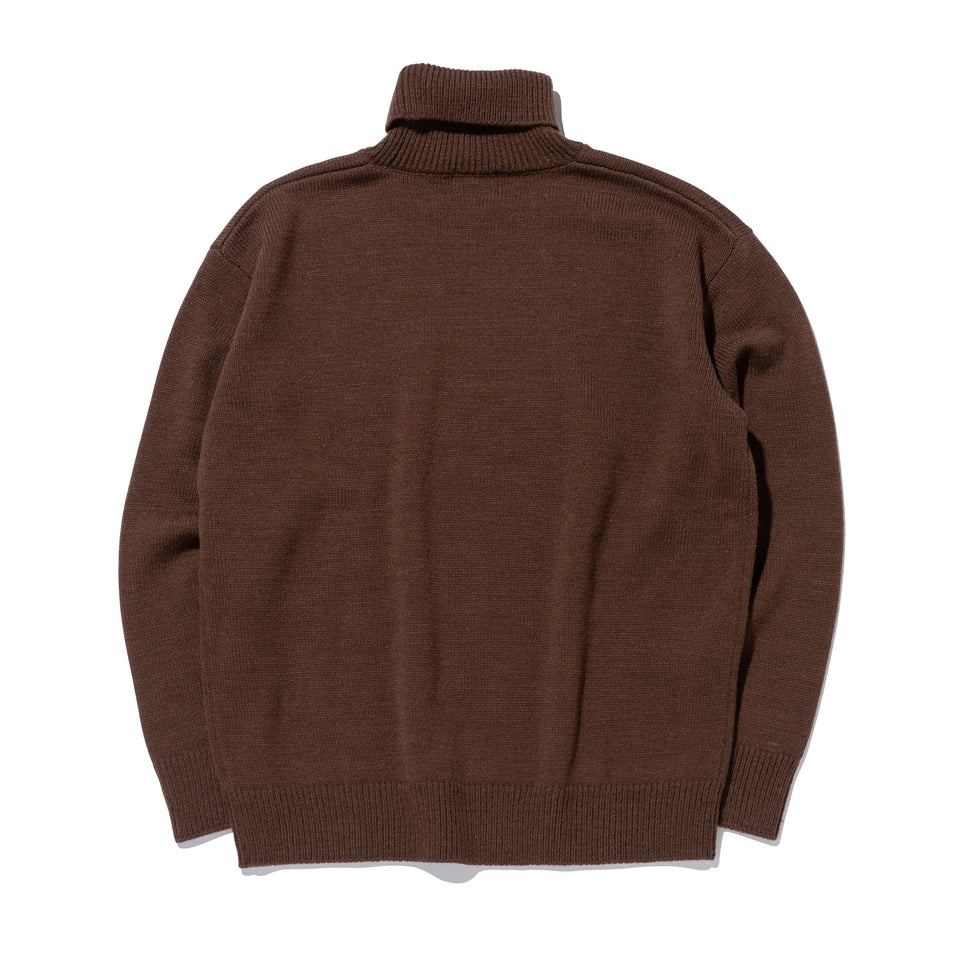 ハイネック ニット BLACK LABEL FW23 ウォルナット