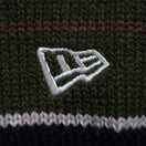 ボーダー クルーネックニット BLACK LABEL FW23 オリーブ