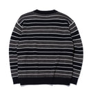 ボーダー クルーネックニット BLACK LABEL FW23 ブラック