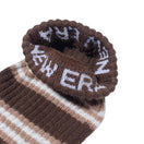 ソックス クルー 2ペア BLACK LABEL FW23 ブラウンボーダー / ブラックボーダー