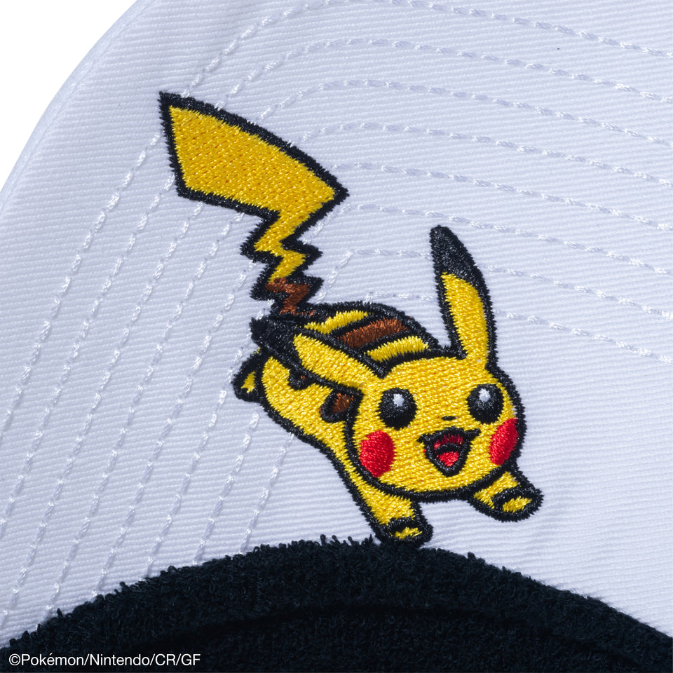 【ゴルフ】サンバイザー Pokémon ポケモン ピカチュウ ホワイト