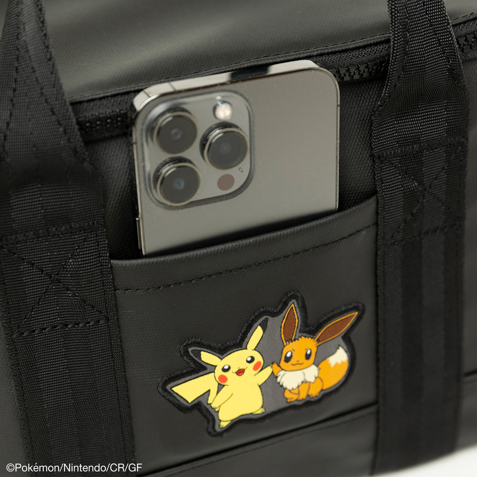 【ゴルフ】トートバッグミニ インサレーテッド 5L Pokémon ポケモン ピカチュウ イーブイ ブラック