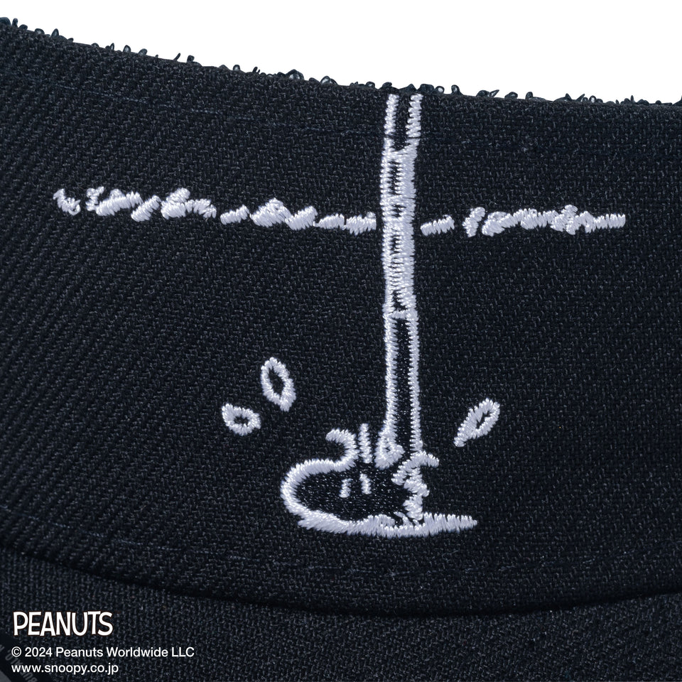 【ゴルフ】サンバイザー PEANUTS ピーナッツ ブラック
