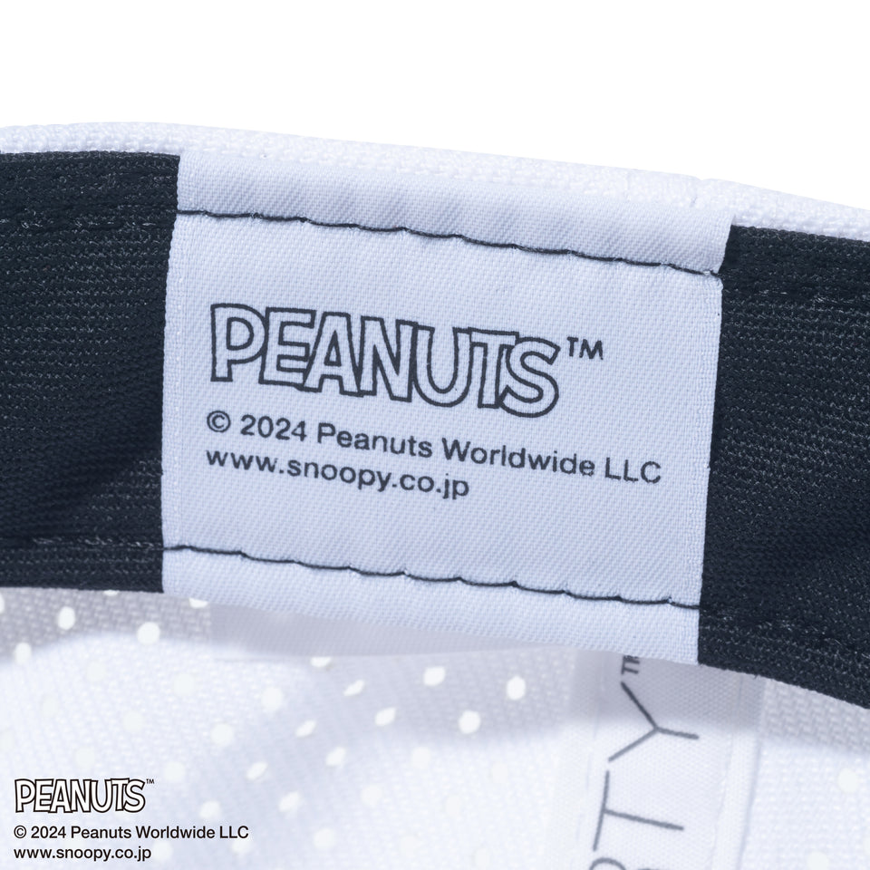 【ゴルフ】9FORTY PEANUTS ピーナッツ レーザーパフォーテッド ホワイト