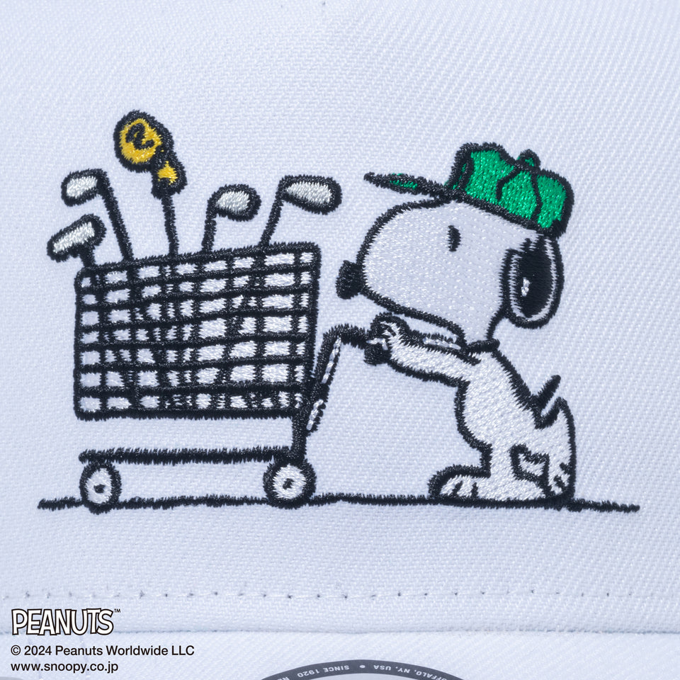 【ゴルフ】9FORTY A-Frame トラッカー On Par PEANUTS ピーナッツ ホワイト/ケリーグリーン