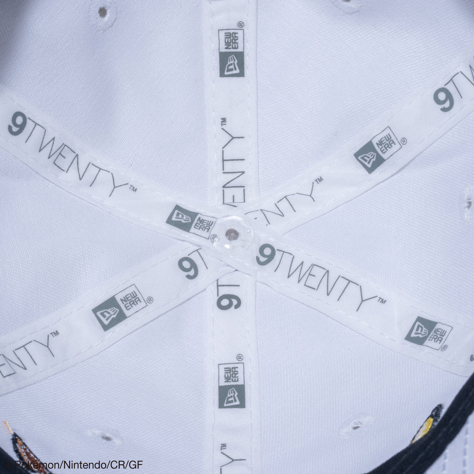 【ゴルフ】 9TWENTY ロングバイザー Pokémon ポケモン ピカチュウ イーブイ ホワイト