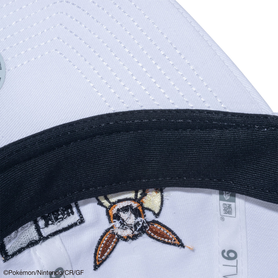 【ゴルフ】 9TWENTY ロングバイザー Pokémon ポケモン ピカチュウ イーブイ ホワイト