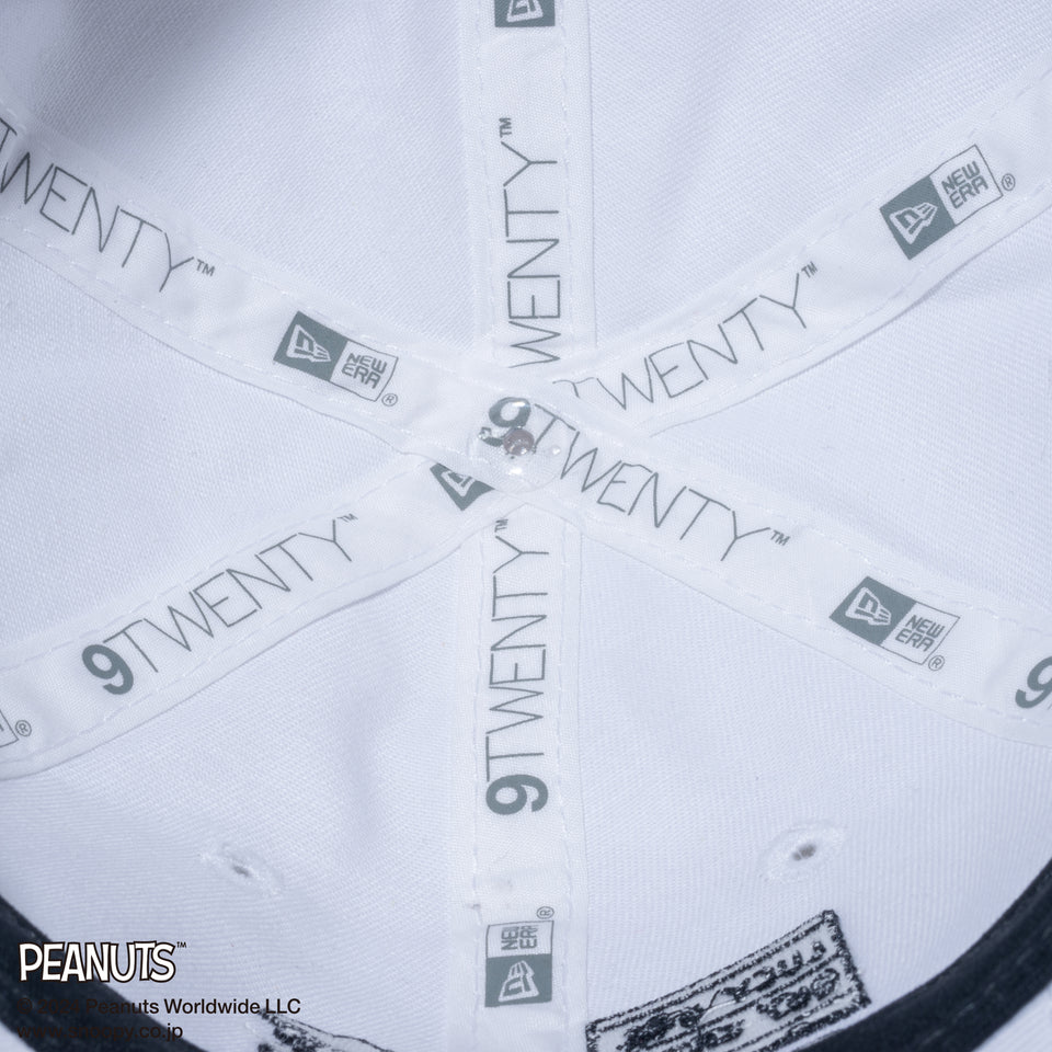 【ゴルフ】9TWENTY ロングバイザー PEANUTS ピーナッツ ホワイト