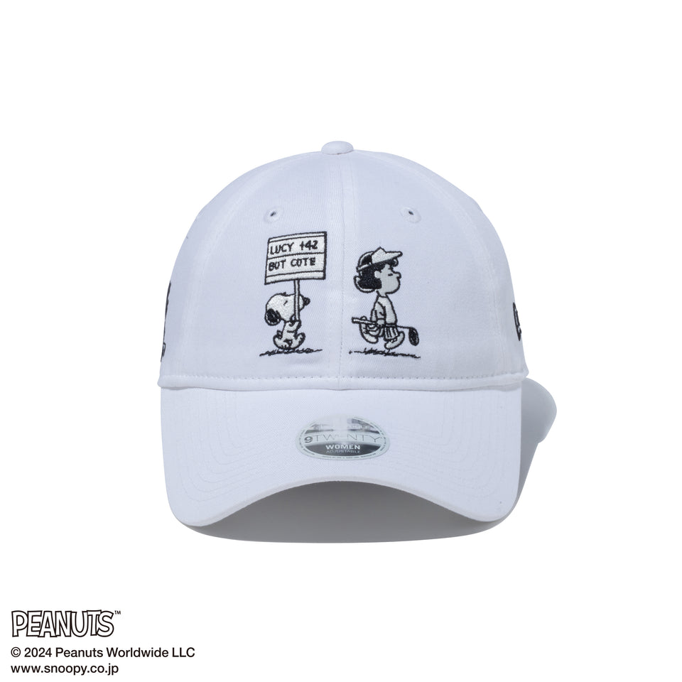 【ゴルフ】9TWENTY ロングバイザー PEANUTS ピーナッツ ホワイト