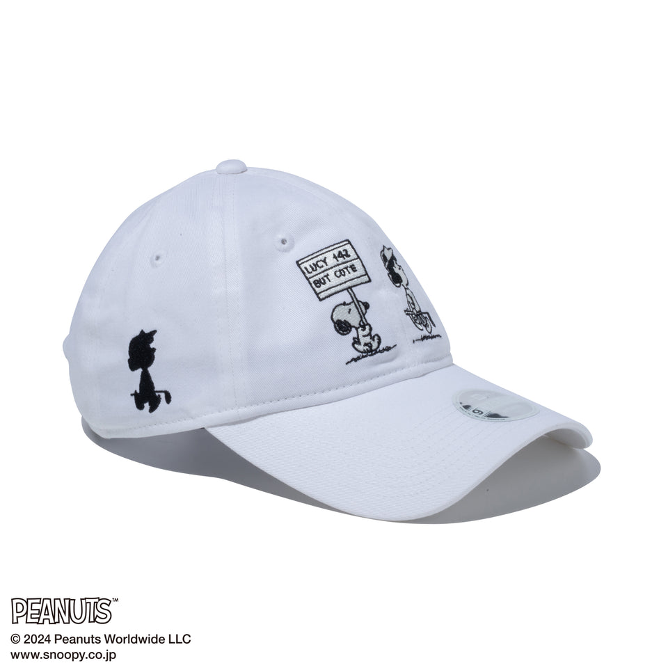 【ゴルフ】9TWENTY ロングバイザー PEANUTS ピーナッツ ホワイト