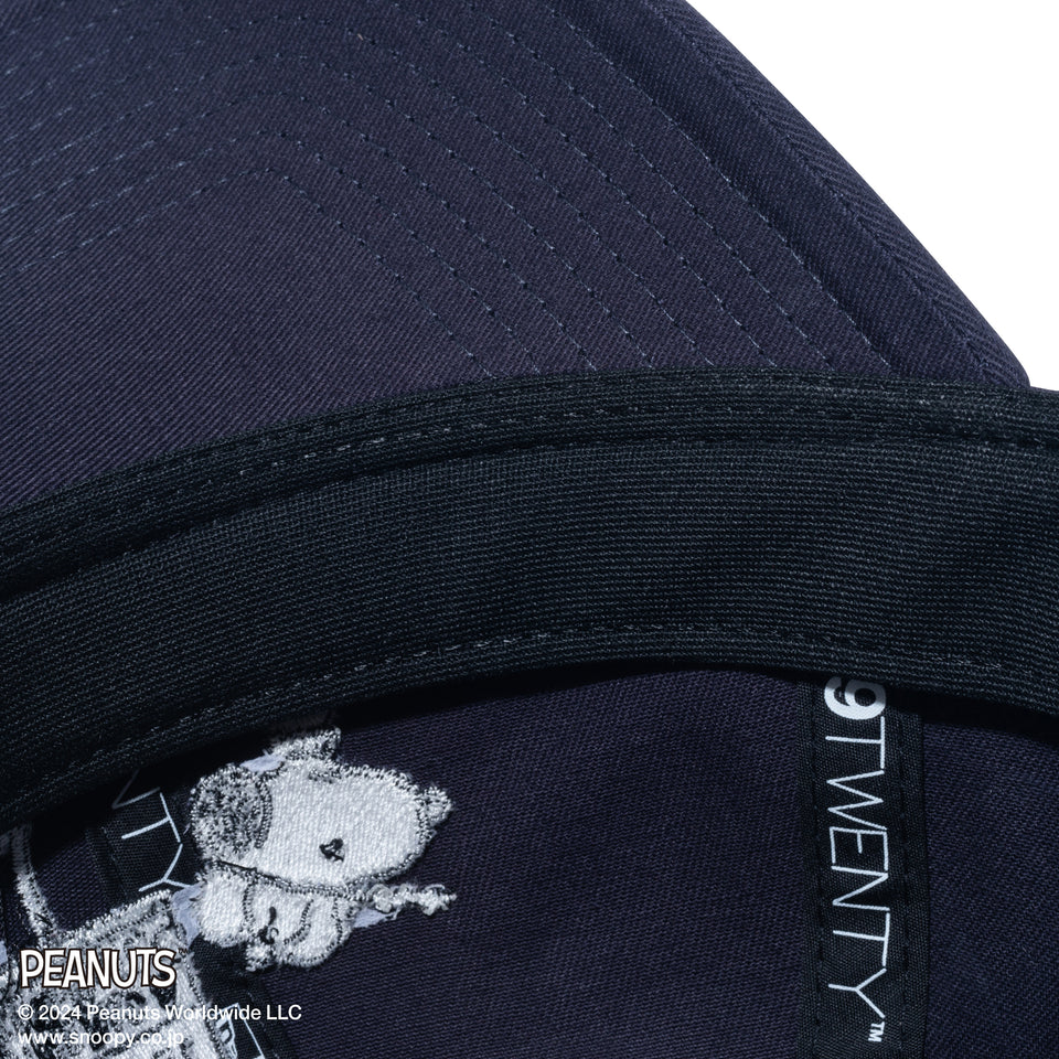 【ゴルフ】9TWENTY ロングバイザー PEANUTS ピーナッツ ネイビー