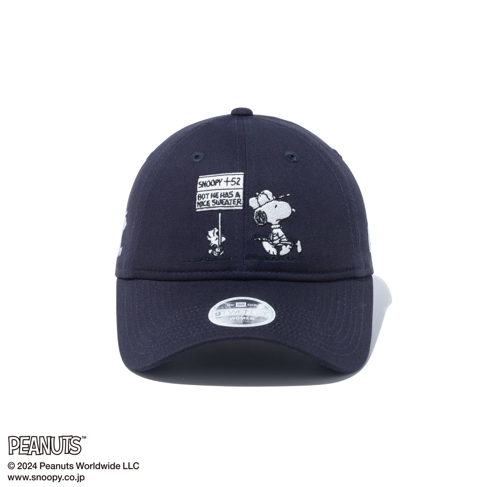 【ゴルフ】9TWENTY ロングバイザー PEANUTS ピーナッツ ネイビー