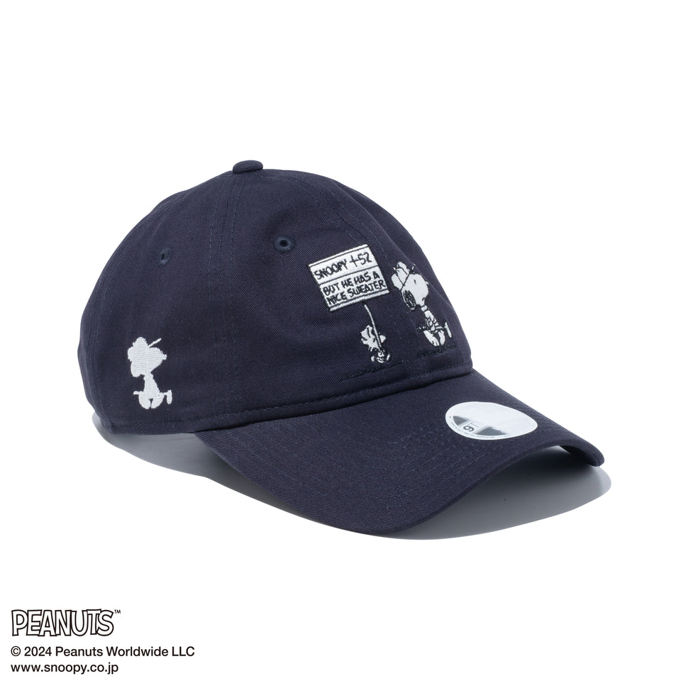 【ゴルフ】9TWENTY ロングバイザー PEANUTS ピーナッツ ネイビー