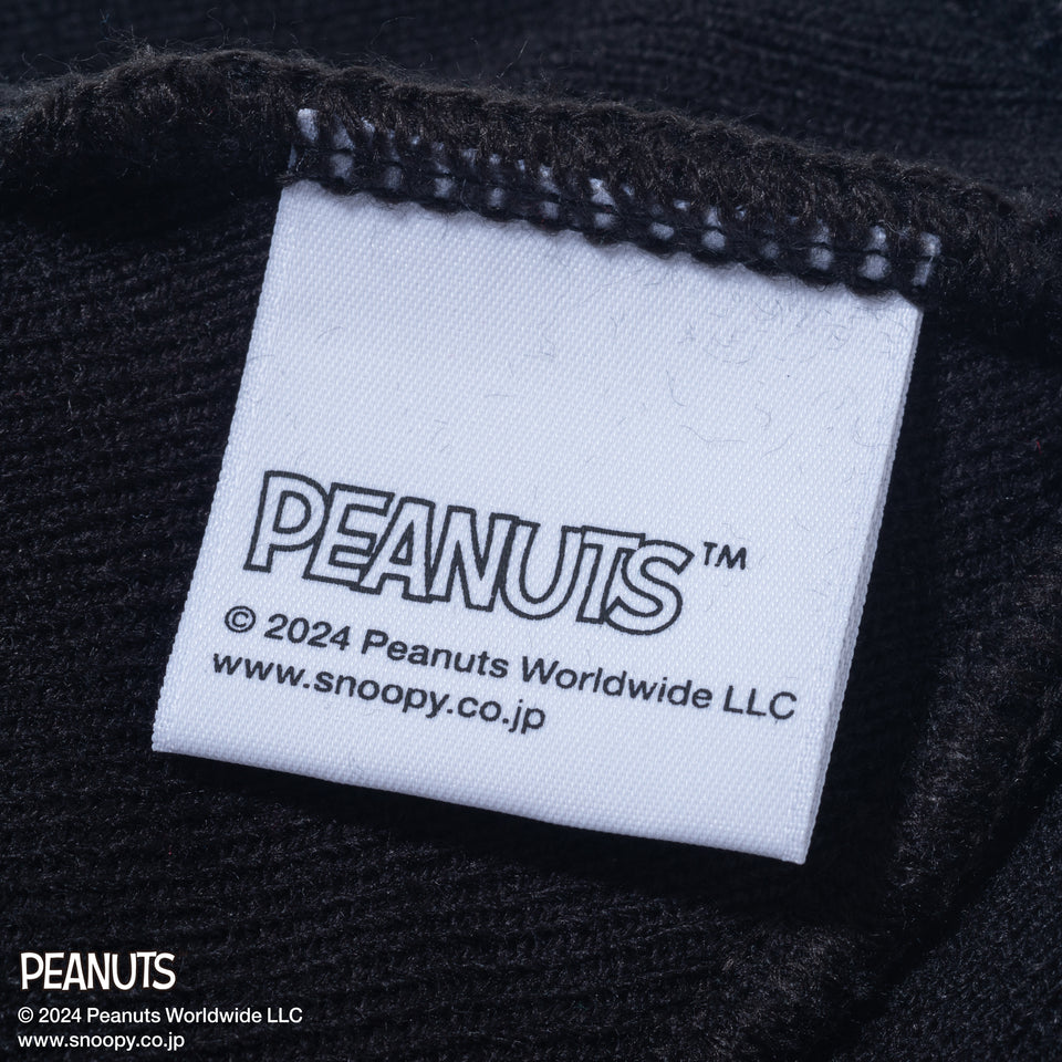 ビーニー PEANUTS ピーナッツ スヌーピー スケートボード ブラック